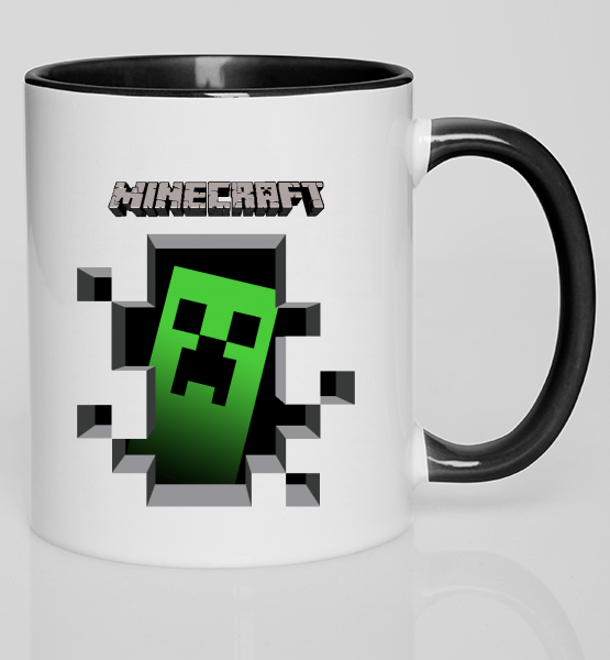 Цветная кружка "Minecraft (Крипер)"