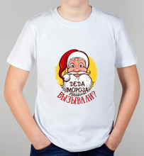 Детская футболка Деда мороза вызывали?