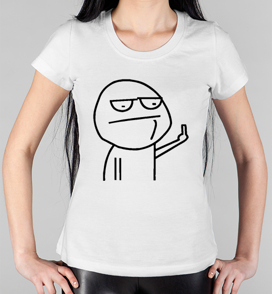 Женская футболка "Иди Нафиг!"