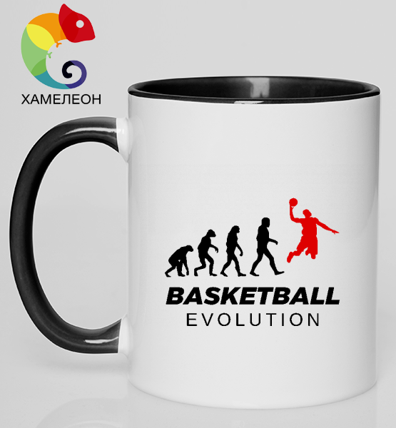 Кружка хамелеон "Basketball evolution"