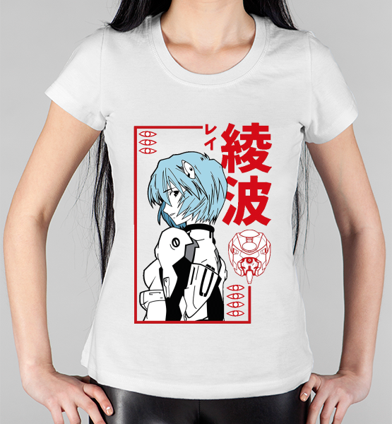 Женская футболка "Рей Аянами EVA-00"