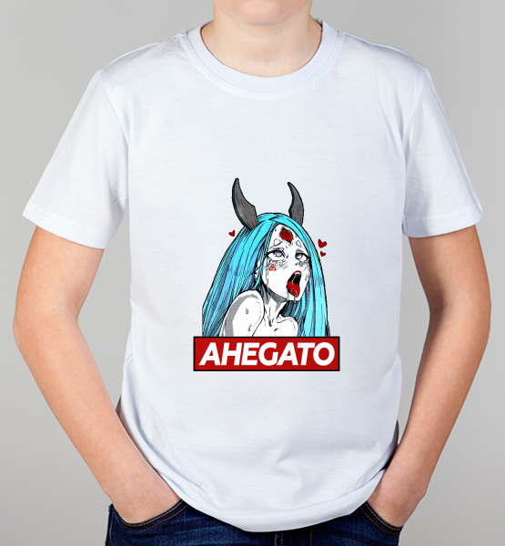 Детская футболка "Ahegao kaguya/ ахегао кагуя"