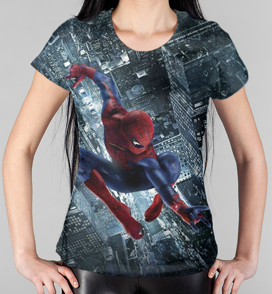 Женская 3D футболка "Человек-паук"