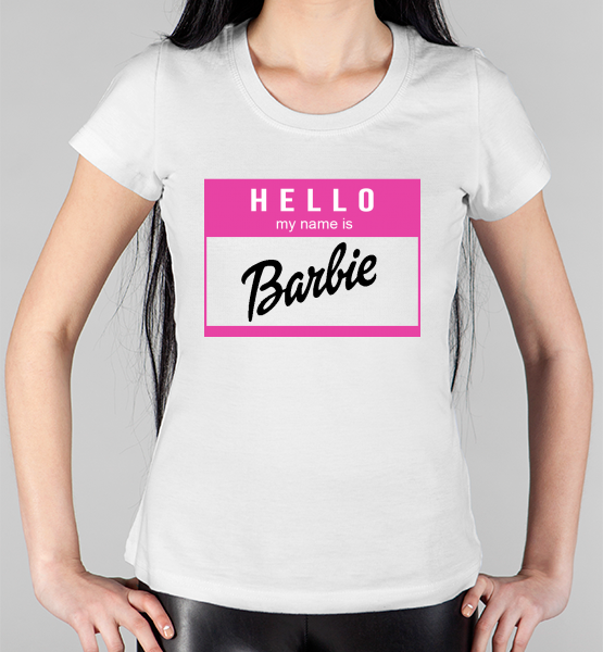 Женская футболка "My name is Barbie"