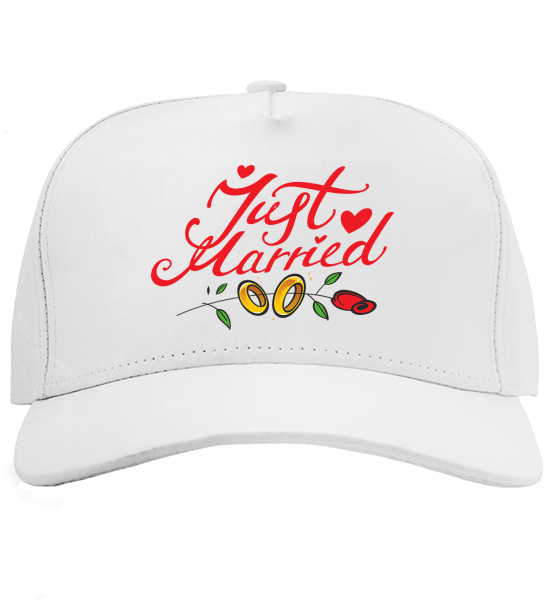 Кепка Just married (wedding rings)