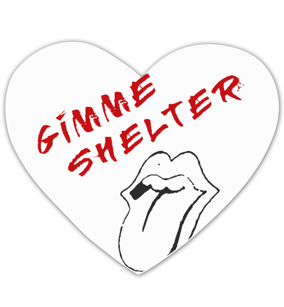 Коврик для мышки сердце "Gimme Shelter"