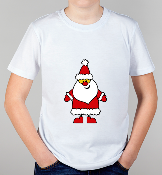 Детская футболка "Санта (минимализм)"