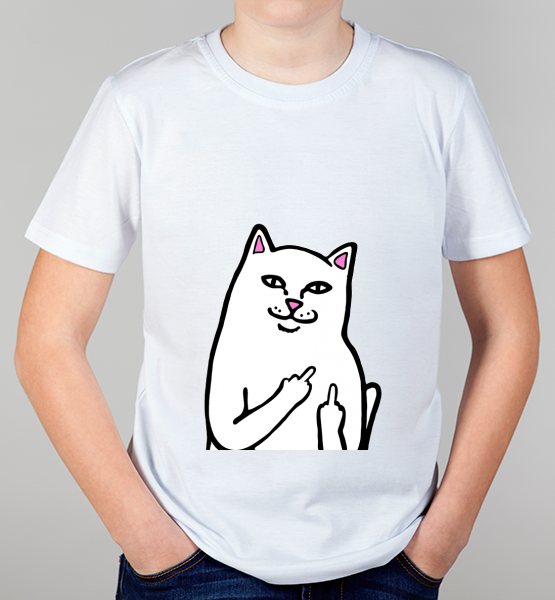 Детская футболка Кот Фак