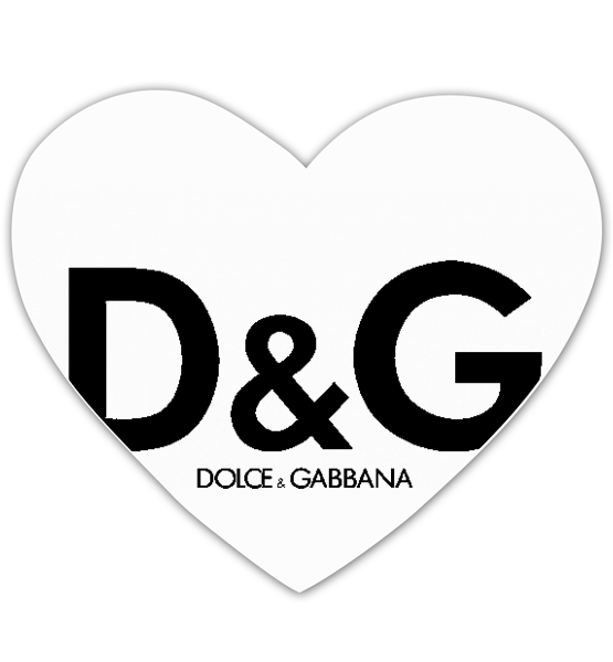 Коврик для мышки сердце "Dolce_&_Gabbana"