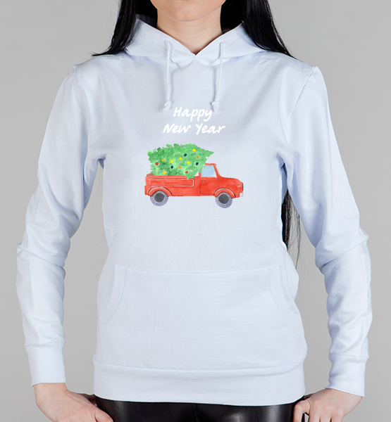 Женская толстовка Christmas car 3