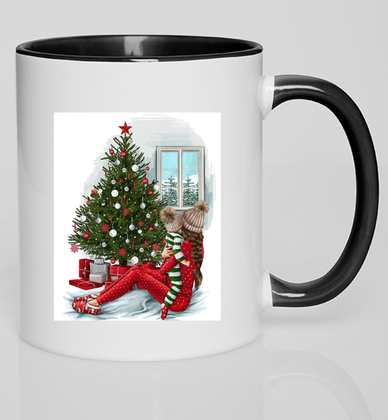 Цветная кружка "Family New year"