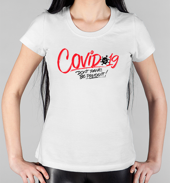 Женская футболка "Covid 19"