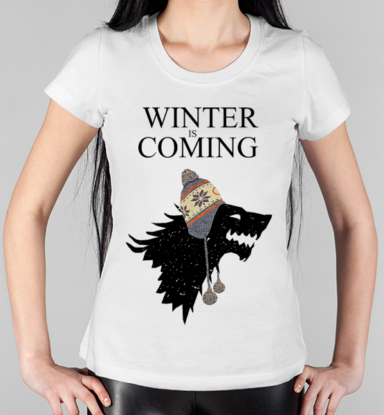Женская футболка "Winter is coming (Games of thrones)"