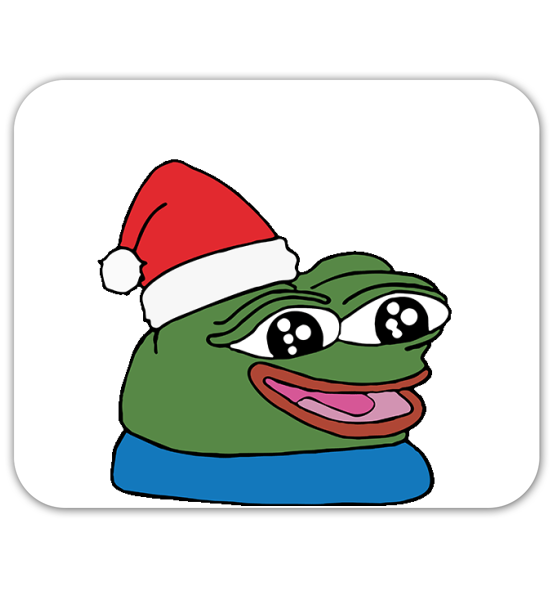 Коврик для мышки "Pepe happy new year"