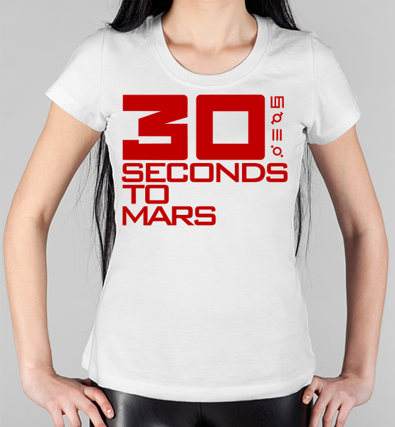 Женская футболка "30 seconds to mars 3"