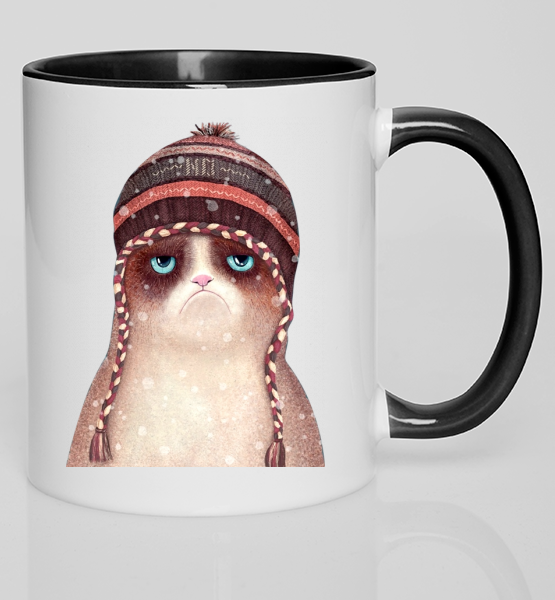 Цветная кружка "Веселый кот"