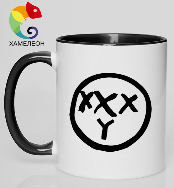Кружка хамелеон "Oxxxymiron logo"