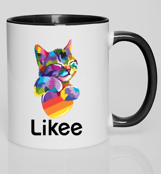 Цветная кружка "Котик Likee"