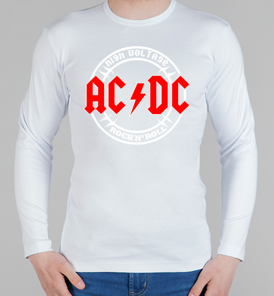 Мужская футболка с длинным рукавом AC/DC