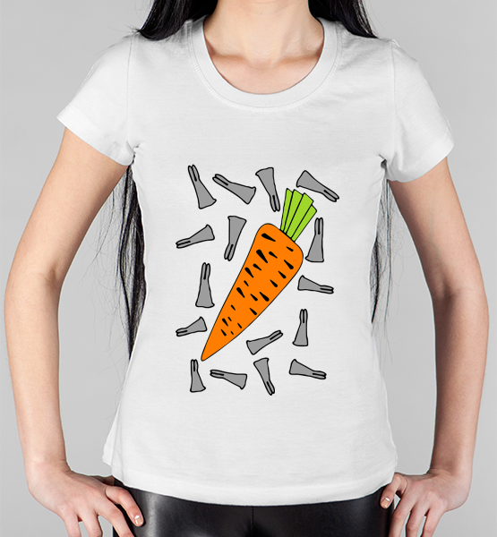 Женская футболка "Морковка (жен.)"