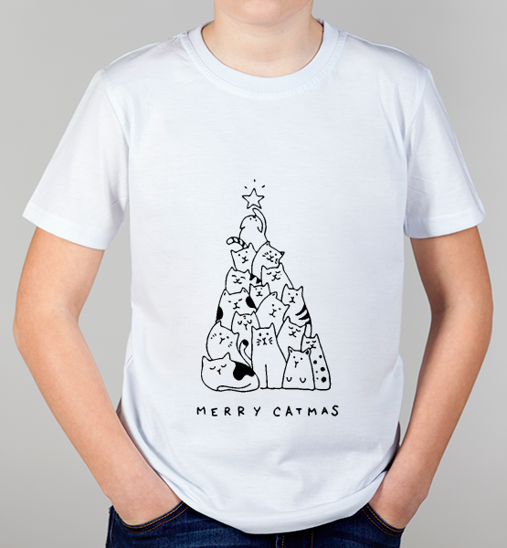 Детская футболка "Merry Catmas"