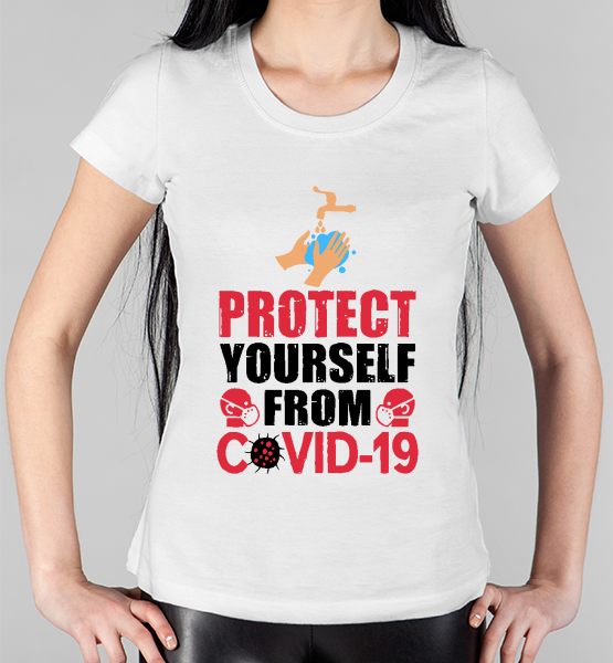 Женская футболка "Protect yourself"