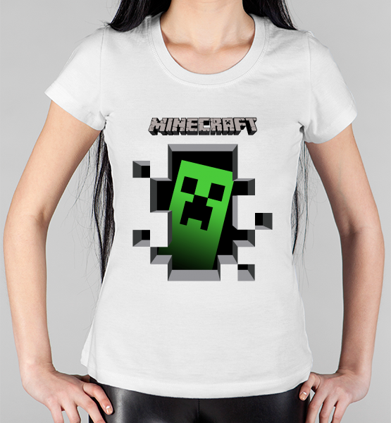 Женская футболка "Minecraft (Крипер)"