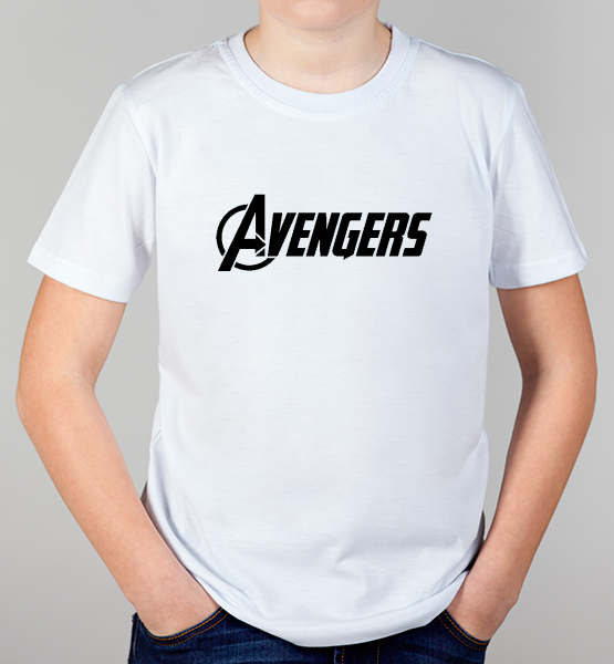 Детская футболка "Мстители (Avengers) надпись"