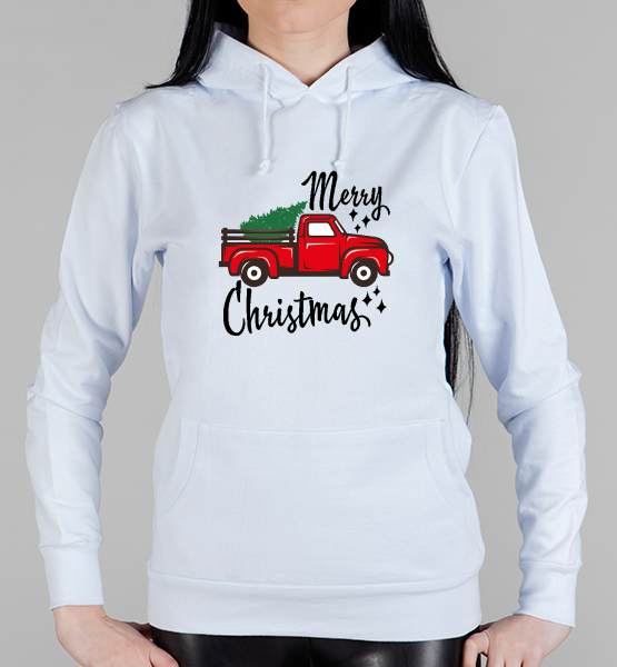 Женская толстовка "Christmas car"