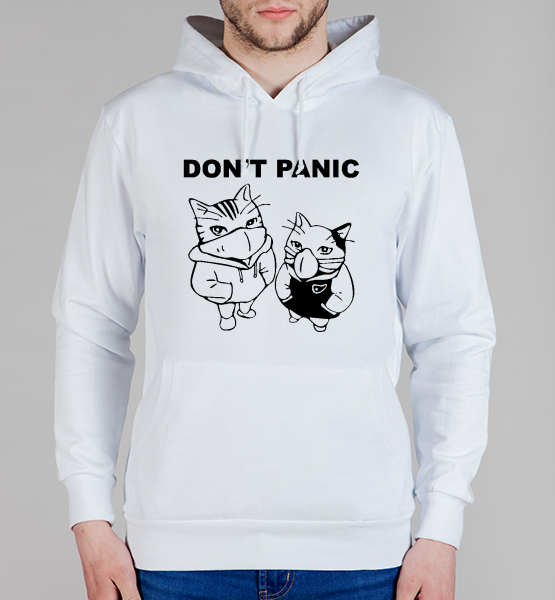Толстовка "Коты Don't panic"