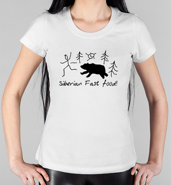 Женская футболка "Siberian Fast food"
