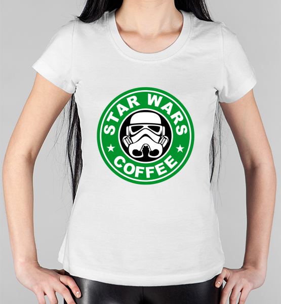 Женская футболка "Star Wars Cofee"