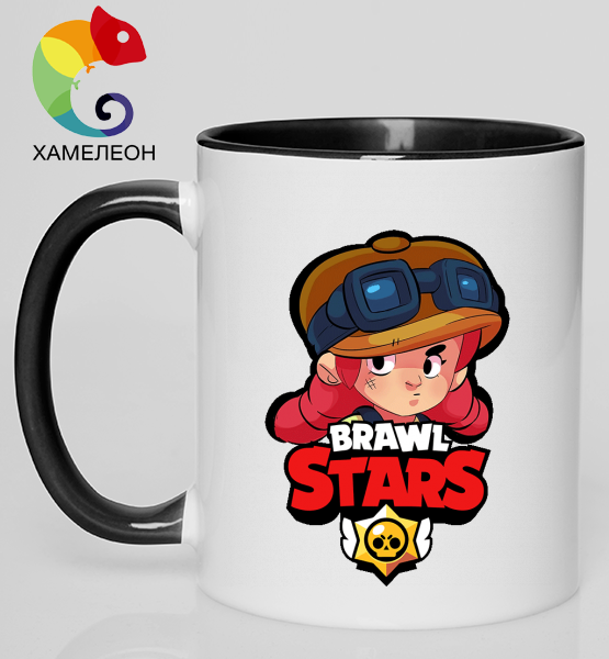 Кружка хамелеон "Brawl Stars Jessie"