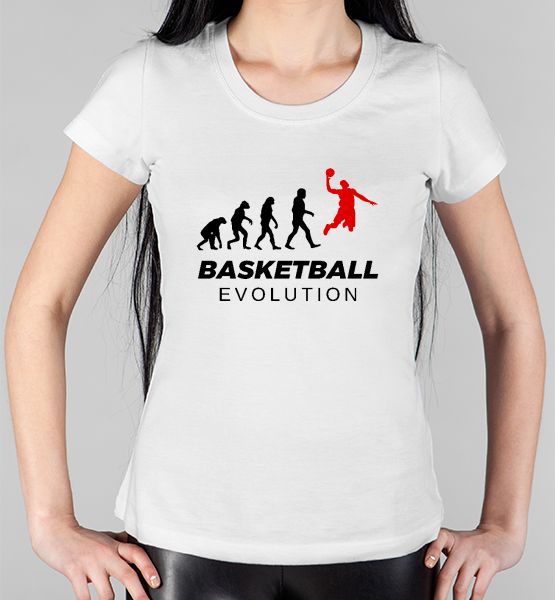 Женская футболка "Basketball evolution"