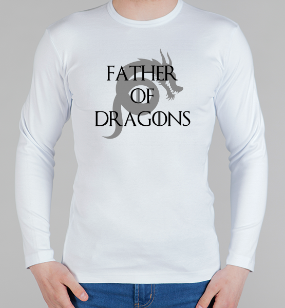 Мужской лонгслив "Father of dragons"