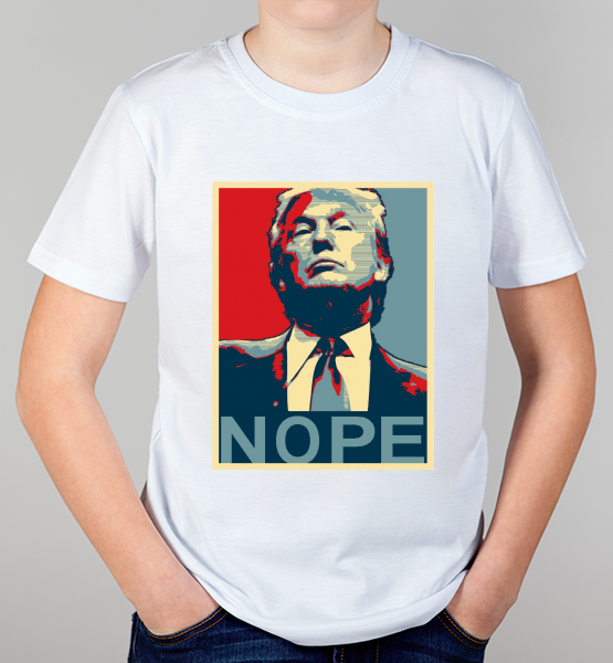 Детская футболка "Дональд Трамп (Nope)"