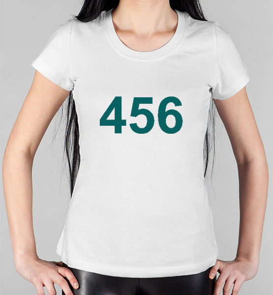 Женская футболка "Игра в кальмара 456"