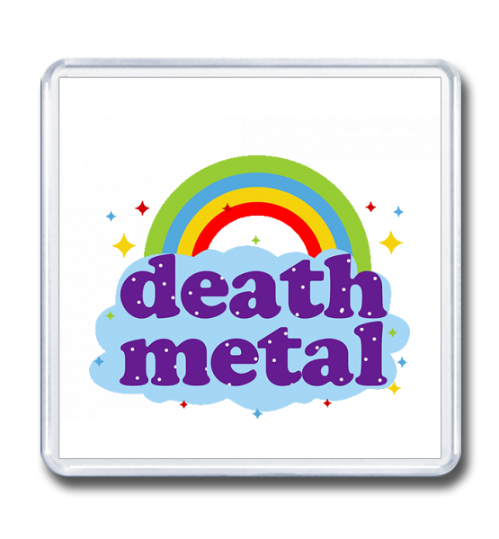 Магнит 65×65 "Death metal"