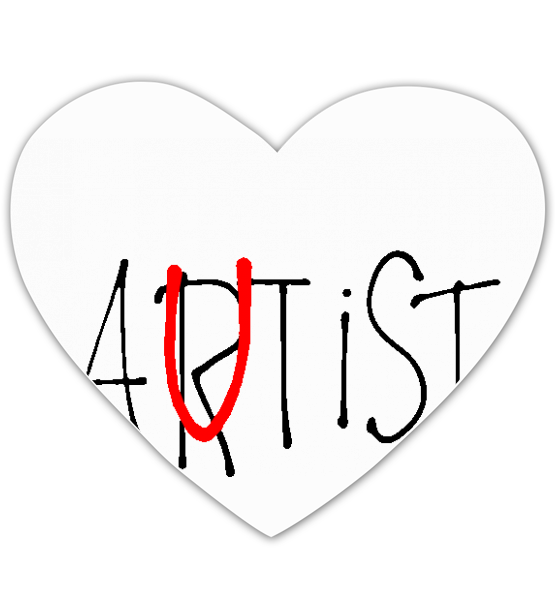 Коврик для мышки сердце "Artist/Autist"