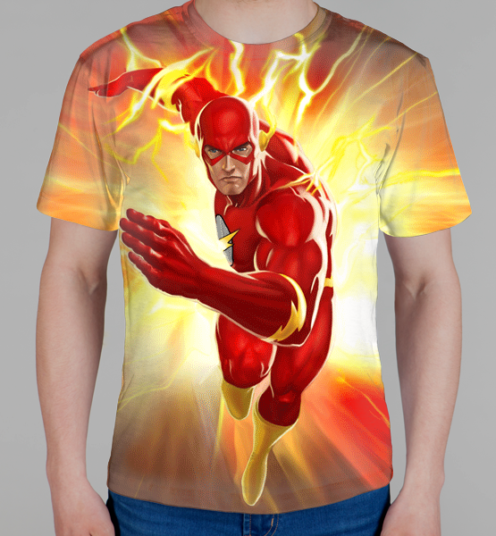 Мужская 3D футболка "Flash"