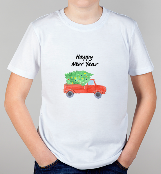 Детская футболка "Christmas car 3"