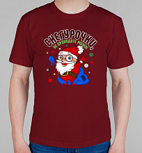 Мужская футболка Снегурочки не проходите мимо!