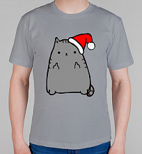 Мужская футболка New year f.ck cat