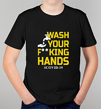 Детская футболка Wash you Hands