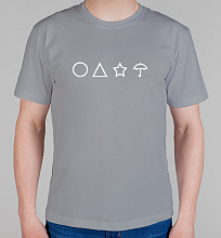 Мужская футболка Игра в кальмара (карамель)