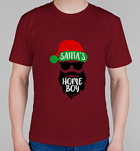 Мужская футболка Home Boy (Санта)