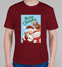 Мужская футболка Санта и друзья