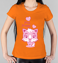 Парная женская футболка Котики