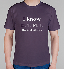 Мужская футболка H. T. M. L