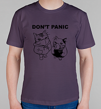 Мужская футболка Коты Don't panic